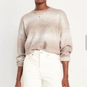 Cozy Crew-Neck Ombré Sweater